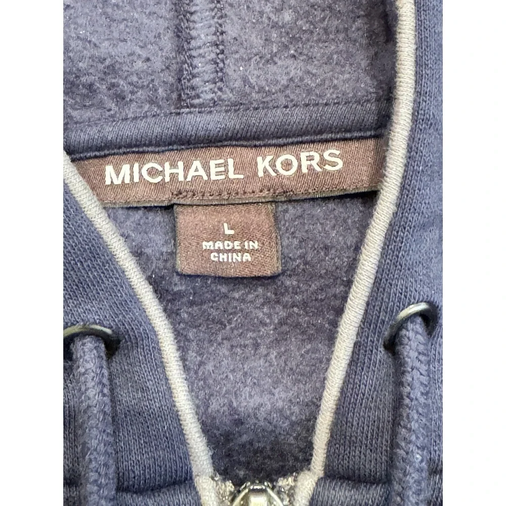 Michael Kors Men's/Women's Long Sleeve Full Zip Drawstring Hoodie Size Large